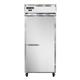 Continental 1RXNPT 36 1/4" 1 Section Pass Thru Refrigerator, (2) Right Hinge Solid Doors, Top Compressor, 115v, Aluminum & Stainless Steel
