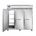 Continental 3F-SS-PT 78" 3 Section Pass Thru Freezer, (6) Solid Doors, 115/208-230v, Silver