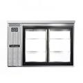 Continental BB50SNSSSGDPT 50" Bar Refrigerator - 4 Sliding Glass Doors, Stainless, 115v, Silver