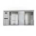 Continental BB69SNSSGD 69" Bar Refrigerator - 2 Swinging Glass Doors, Stainless, 115v, Silver