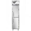 Continental D1RSESNHD 17 3/4" 1 Section Reach In Refrigerator, (2) Right Hinge Solid Doors, Top Compressor, 115v, Silver