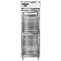 Continental D1RSNSSGDHD 26" 1 Section Reach In Refrigerator, (2) Right Hinge Glass Doors, Top Compressor, 115v, Silver