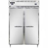 Continental D2RFSNSS 52" 2 Section Commercial Refrigerator Freezer - Solid Doors, Top Compressor, 115v, Silver