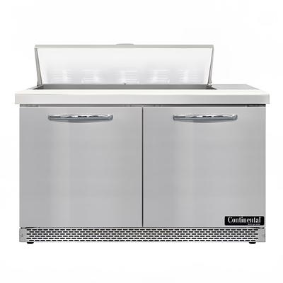 Continental D48N10-FB 48" Designer Line Sandwich/Salad Prep Table w/ Refrigerated Base, 115v, Stainless Steel