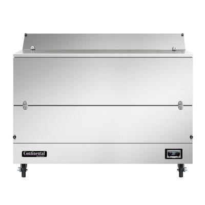 Continental MC5NSSS Milk Cooler w/ Top & Side Access - 1024 Half Pint Carton Capacity, 115v, Forced Air Cooling, Stainless Steel