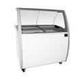 Kelvinator Commercial KCICDC6FH (738372) 48" Mobile Ice Cream Dipping Cabinet w/ 6 Tub Capacity - White, 120v