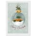 The Holiday Aisle® Holiday & Seasonal Holiday Bells Sphere Modern Blue Wall Art Print in Blue/Green/Yellow | 21 H x 15 W x 0.8 D in | Wayfair
