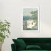 The Holiday Aisle® Holiday & Seasonal Holiday Getaway Walk Modern White Paper Wall Art Print in Green/White | Wayfair