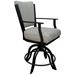 Canora Grey Sibil Swivel Stool Upholstered/Metal in Gray/Black | 48 H x 22 W x 20 D in | Wayfair DDA3B8B714584C3EAFF2B67B20F0CEDF