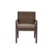 George Oliver Karmesha Outdoor Dining Armchair w/ Cushion Wood/Wicker/Rattan in Brown | 33.86 H x 25.2 W x 24.21 D in | Wayfair