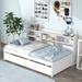 Wildon Home® Percoski Daybed in White | 44.8 H x 77.2 W x 49.6 D in | Wayfair FDB24B1C186A430A88AB697ACBE72B6B