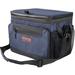 Arlmont & Co. Picnic Cooler, Service for 10 Cotton Canvas in Blue | 11 H x 15.4 W x 10.6 D in | Wayfair 3DDF609816EB493D9FB635A2C1BE486B