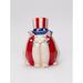 The Holiday Aisle® Ceramic 22 qt. Cookie Jar Ceramic in Blue/Red/White | 5.63 H x 4.75 W x 5.125 D in | Wayfair F8327B4096284EB589978108BBCB30CC