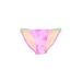 Xhilaration Swimsuit Bottoms: Pink Print Swimwear - Women's Size Small