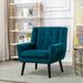 Accent Chair, Mid-Century Modern Comfy Reading Chair Upholstered Velvet Armchair for Bedroom, Living Room