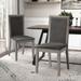 2PCS Armless Dining Chair With Upholstered Cushion Seat and Back,37.40"H