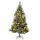 vidaXL Christmas Tree with Flocked Snow Outdoor Artificial Hinged Xmas Tree