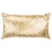 Gold Foil Etched Pattern Lumbar Pillow