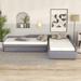 Twin Size Upholstered Double Daybed with Trundle and Drawer