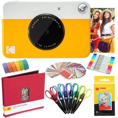 Kodak Printomatic Instant Print Camera & Photo Paper (20 Sheets) Art Bundle