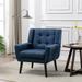 Accent Chair, Mid-Century Modern Comfy Reading Chair Upholstered Velvet Armchair for Bedroom, Living Room