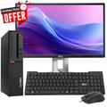 Restored Lenovo ThinkCentre Desktop PC Intel Core i5-6500 32GB Ram 2TB SSD New 24 LED Monitor Screen Built-in Wi-Fi BTO Keyboard & Mouse Windows 10 Professional (Refurbished)