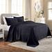 Jacquard Solid Cotton Basketweave Bedspread Set in Queen Size