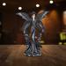 ICE ARMOR 25.5"H Gothic Dark Angel Queen with Raven Figurine