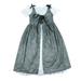 EHQJNJ Baby Girl Outfits 6-9 Months Girls Girls Dresses Bottoming Strapless Bubble Sleeves Dress and Lace up Bow Straps Cover ups Grey Camouflage Baby Outfit 0-3 Months