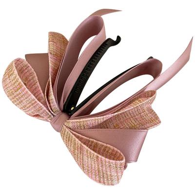 SOHO Aidan Schleifen Banana Haarspange Rosa Rosegold Image