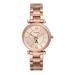 Women's Fossil Rose Gold Appalachian State Mountaineers Carlie Stainless Steel Watch