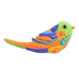 'Colorful Bird-Shaped Polymer Clay Brooch Pin from Armenia'