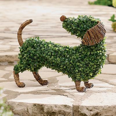 Faux Boxwood Dog, Dixie - Grandin Road