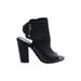 BCBGeneration Heels: Black Solid Shoes - Women's Size 6 - Peep Toe