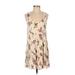 American Eagle Outfitters Casual Dress - DropWaist: Ivory Floral Dresses - Women's Size Small