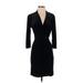 J. McLaughlin Casual Dress - Wrap: Black Dresses - Women's Size X-Small
