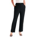 Plus Size Women's Curvie Fit Corner Office Pants by June+Vie in Black (Size 14 W)