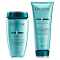 Krastase Resistance Shampoo and Conditioner Set, Routine to Repair Dry Damaged Hair With Vita-Ciment Complex, Duo Set