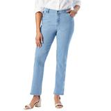 Plus Size Women's True Fit Stretch Denim Straight Leg Jean by Jessica London in Light Wash (Size 24 T) Jeans