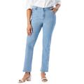 Plus Size Women's True Fit Stretch Denim Straight Leg Jean by Jessica London in Light Wash (Size 22 T) Jeans