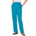 Plus Size Women's 7-Day Knit Straight Leg Pant by Woman Within in Turq Blue (Size 5X)