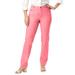 Plus Size Women's Classic Cotton Denim Straight-Leg Jean by Jessica London in Tea Rose (Size 14 W) 100% Cotton