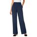 Plus Size Women's Pull-On Elastic Waist Soft Pants by Woman Within in Navy (Size 32 WP)