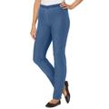 Plus Size Women's Fineline Denim Jegging by Woman Within in Medium Stonewash (Size 14 WP)