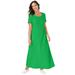 Plus Size Women's T-Shirt Maxi Dress by Jessica London in Vivid Green (Size 34)