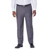 Men's Big & Tall KS Signature Easy Movement® Plain Front Expandable Suit Separate Dress Pants by KS Signature in Black Plaid (Size 64 40)