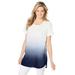 Plus Size Women's Easy Maxi Tunic by Woman Within in Navy Ombre (Size 34/36)