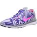 Nike Shoes | Nike Free 5.0 Tr Fit Training Shoes Wolf Grey Pink Check Logo Sneakers Womens | Color: Gray/Purple | Size: 7
