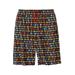 Men's Big & Tall Pajama Lounge Shorts by KingSize in Pacman Roll Call (Size 5XL) Pajama Bottoms