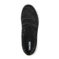 Wide Width Men's Athletic Knit Stretch Sneaker by KingSize in Black Marl (Size 10 1/2 W)